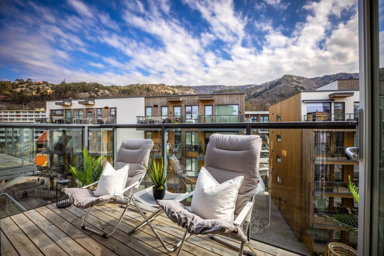New Penthouse Apartment With Sea View In Bergen Centrum المظهر الخارجي الصورة